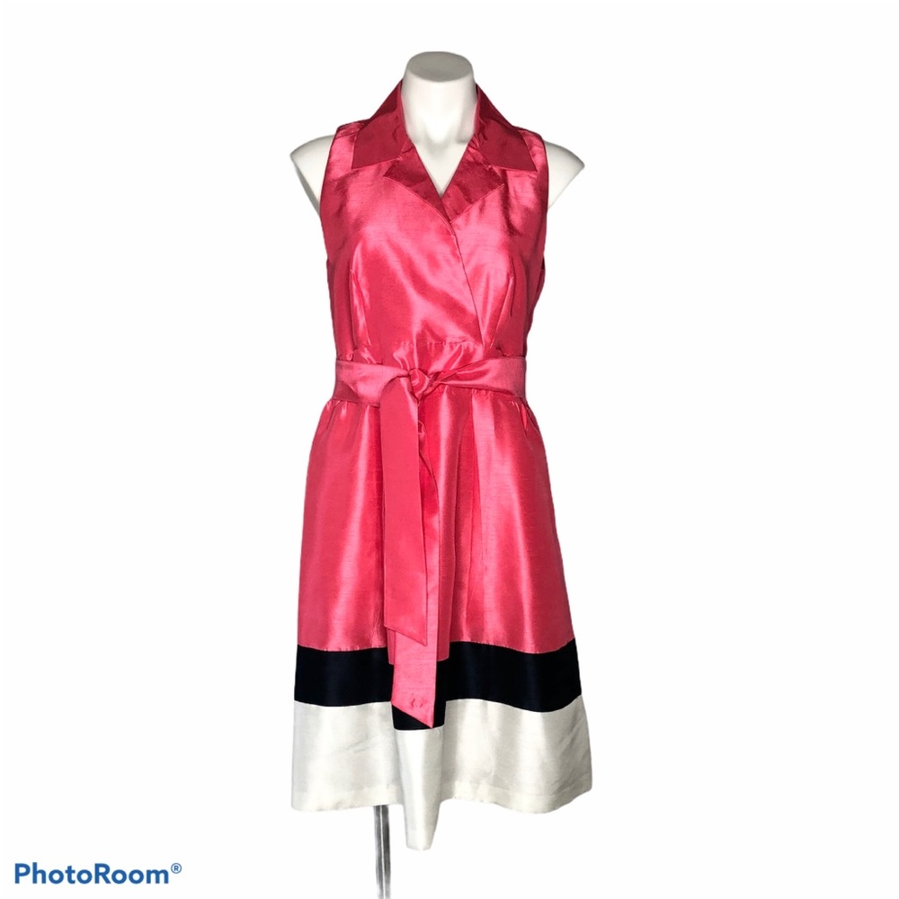 Jessica Howard Coral Retro Sleeveless Dress